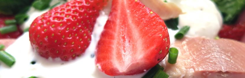 Erdbeer-Forellen-Salat