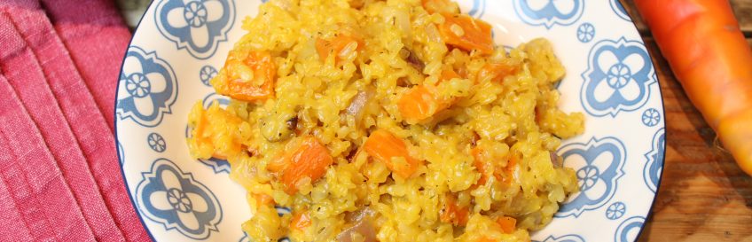 Karotten-Zwiebel-Konjaksotto